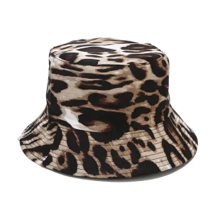 Leopard Fur Hat Summer Sun Hat