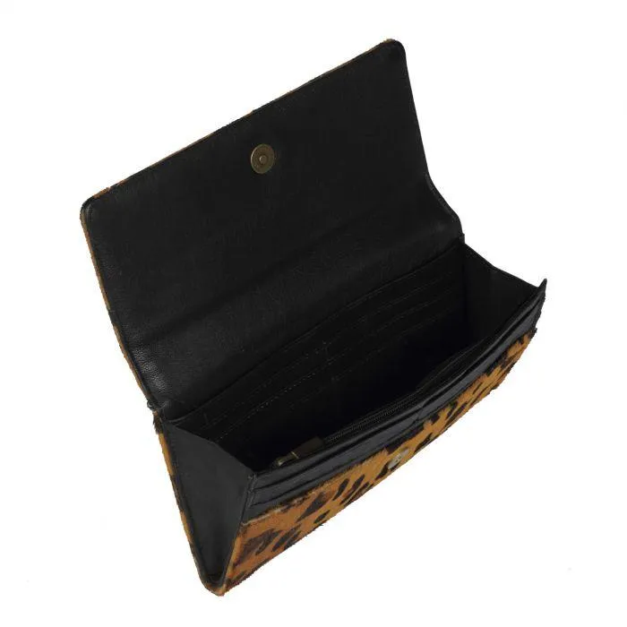 Leopard Print Splitter Wallet