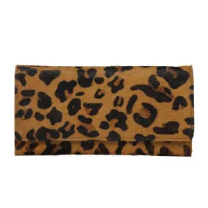 Leopard Print Splitter Wallet