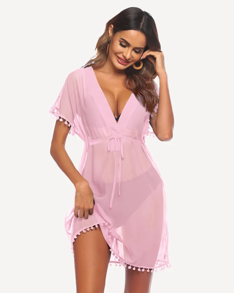 Leopard Print Swimsuit Cover Ups