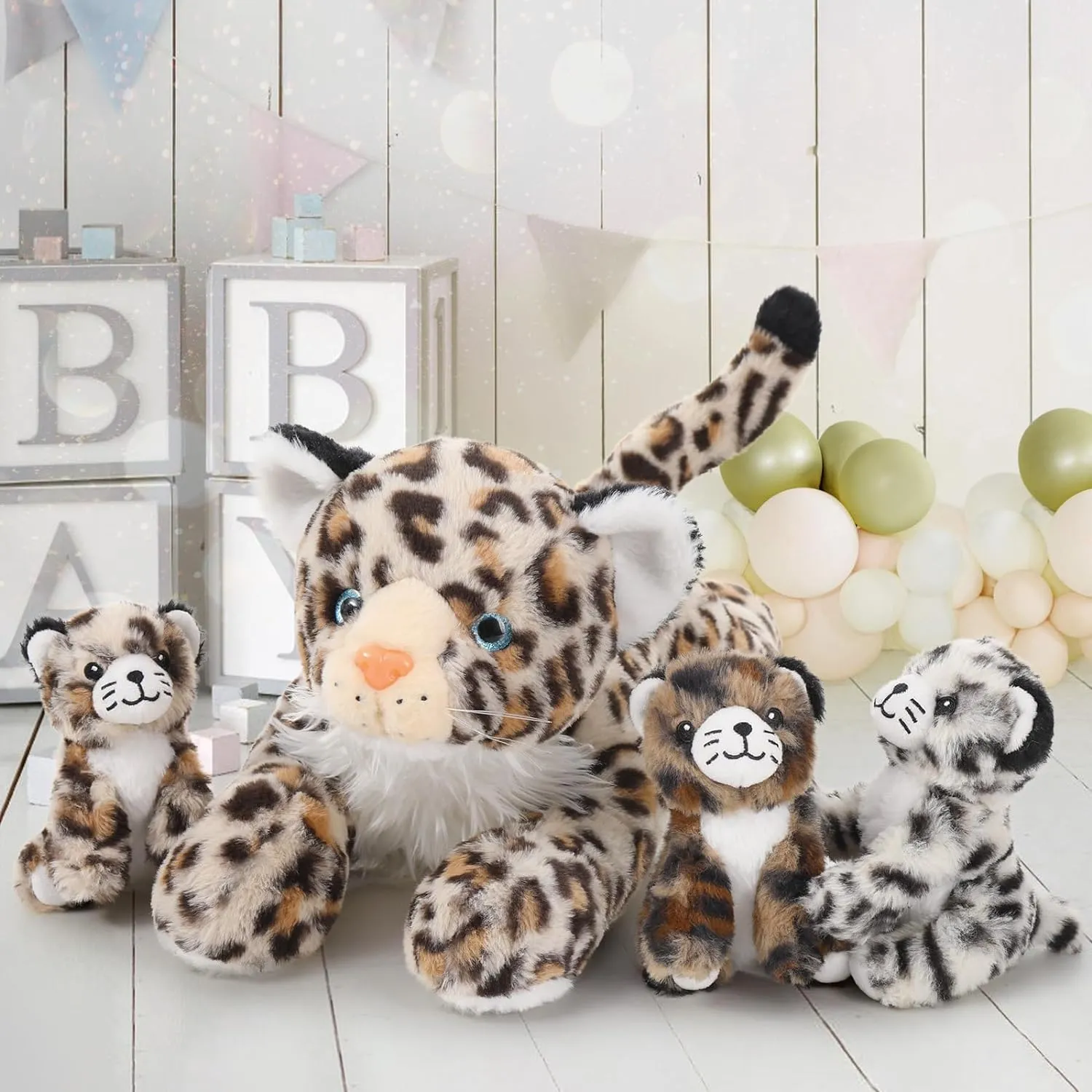 Leopard Stuffed Animal Set, 18 Inches