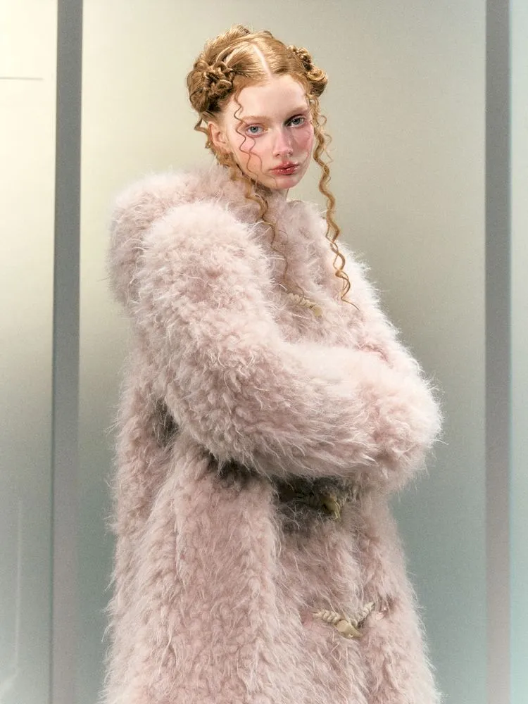 Loose Faux Fur Cotton Jacket Coat【s0000006032】