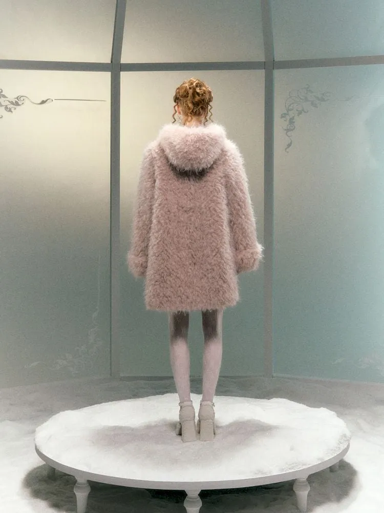 Loose Faux Fur Cotton Jacket Coat【s0000006032】