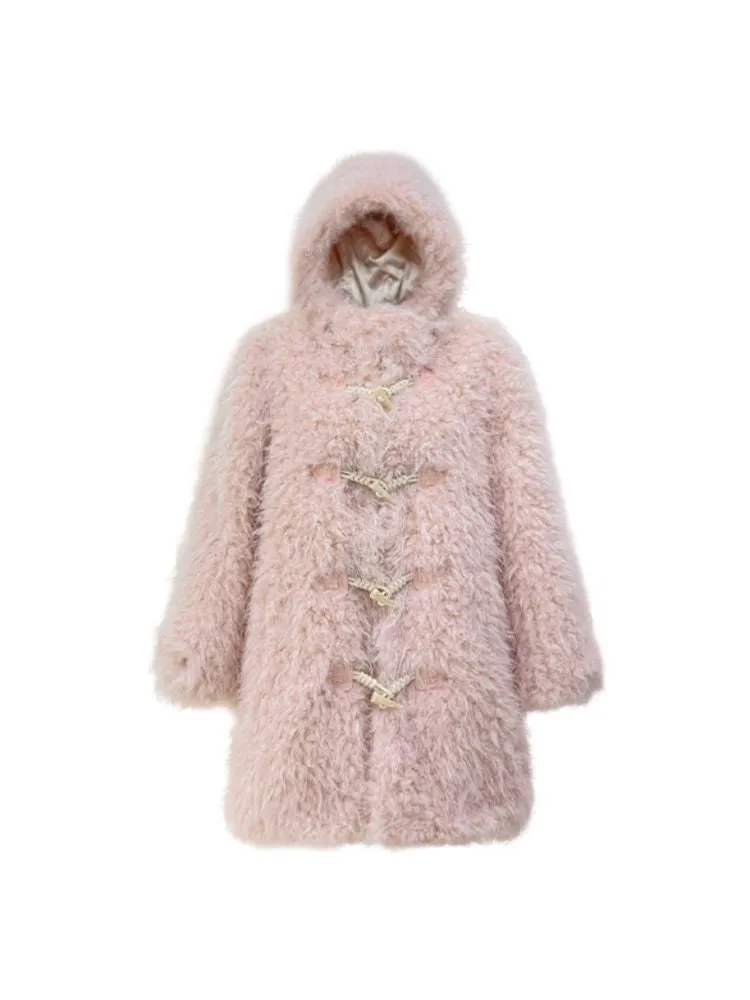 Loose Faux Fur Cotton Jacket Coat【s0000006032】