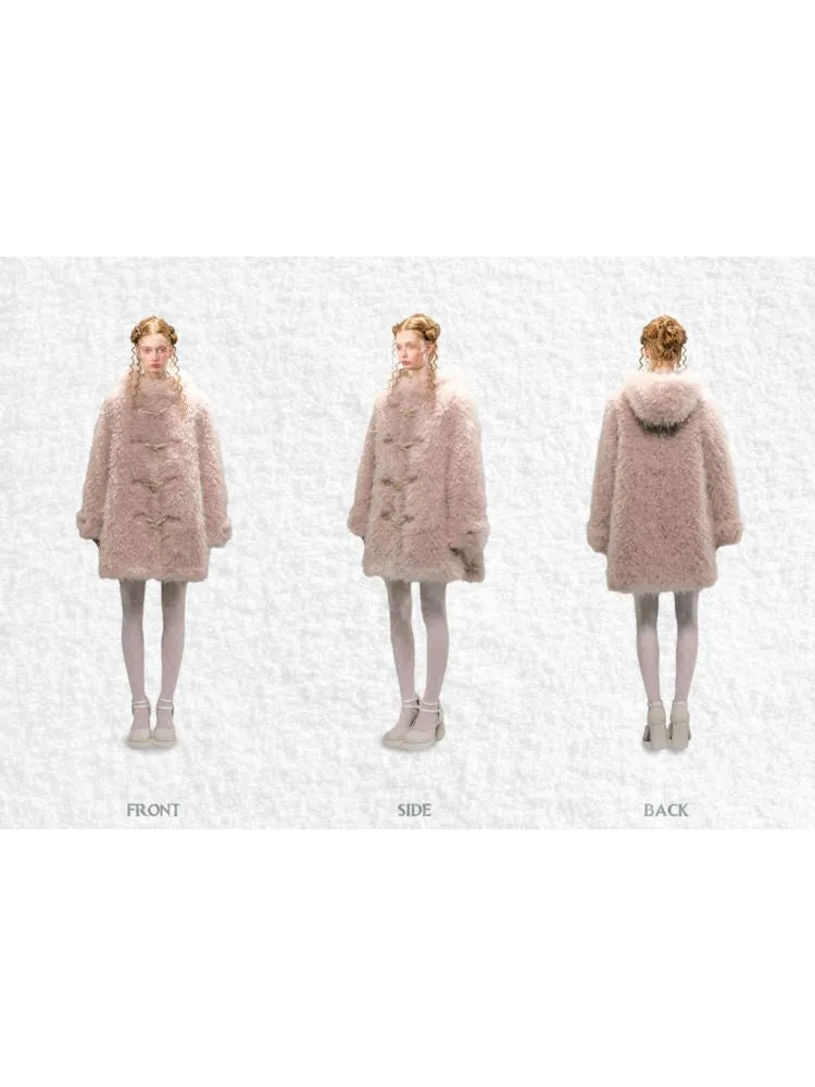 Loose Faux Fur Cotton Jacket Coat【s0000006032】