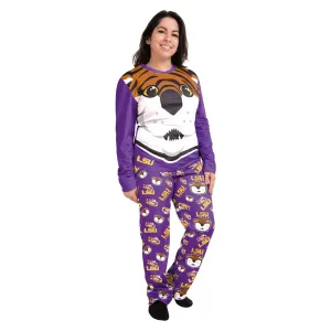 LSU Tigers NCAA Womens Mike the Tiger Mascot Pajamas