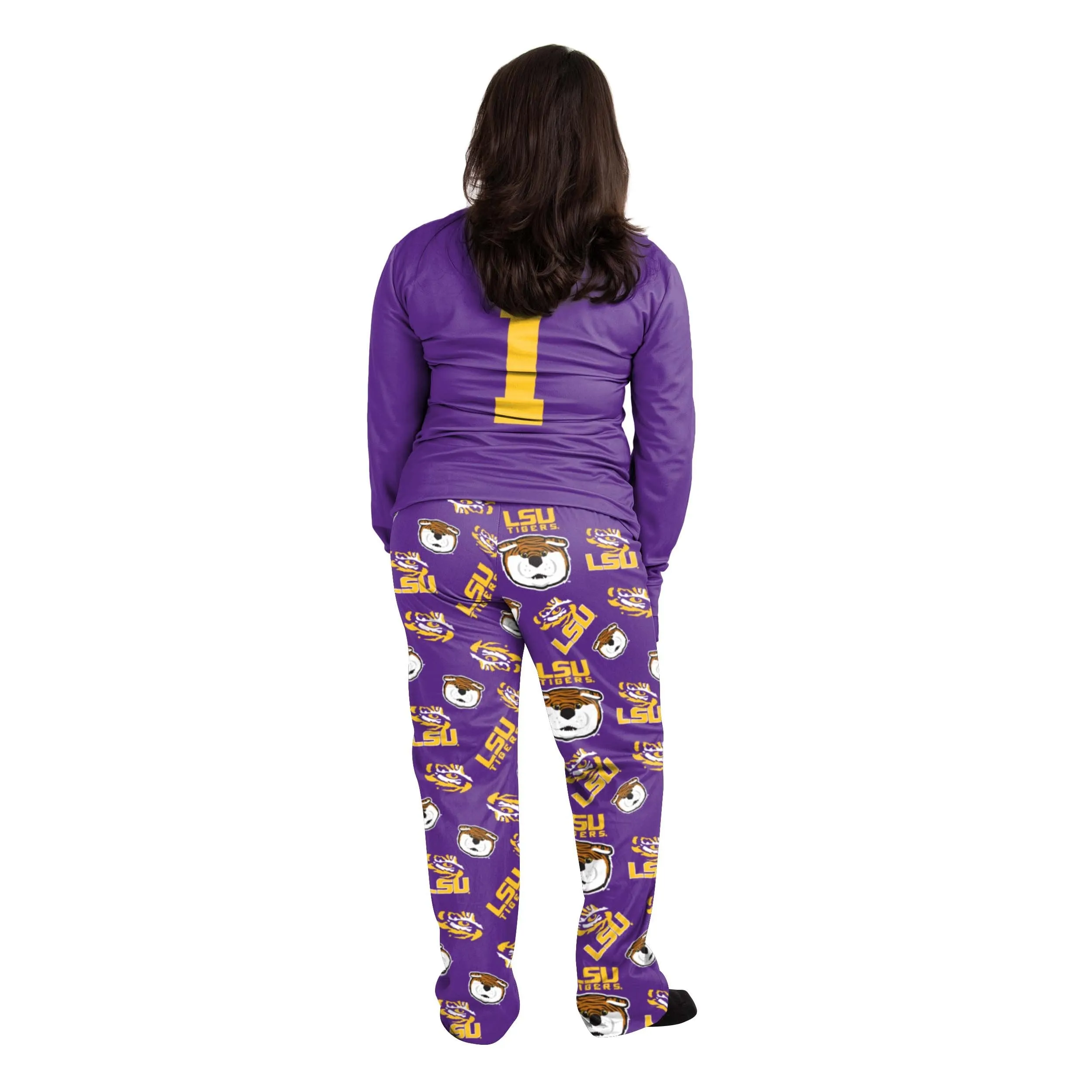 LSU Tigers NCAA Womens Mike the Tiger Mascot Pajamas