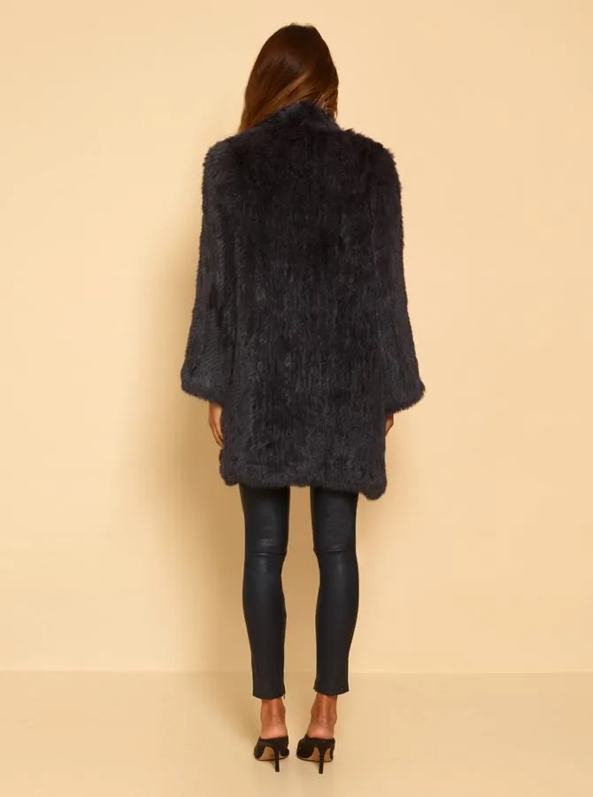 Lush Luxe Long Coat- Anthracite