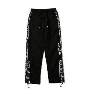 Man Fall Outfits Cargo Pants Casual Pants Men's Loose Drawstring Sports Pants Straight Ankle Tied Overalls
