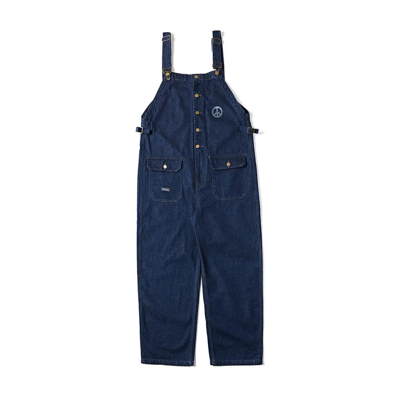 Man Fall Outfits Cargo Pants Casual Suspenders Pants Men's Business Shirt Pants Suspenders