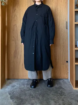 miffew / LONG DOWN SHIRTS ONEPIECE（BK）
