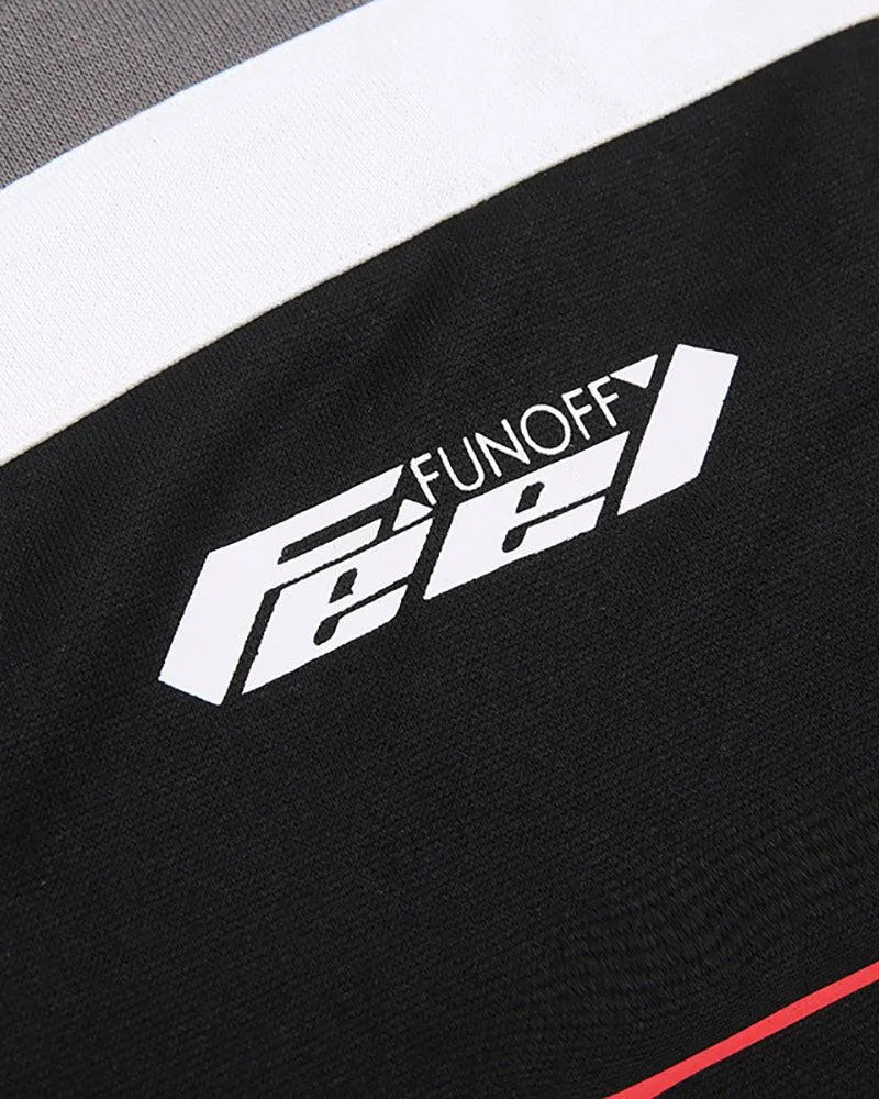 Motorcycle Turtleneck Pullover Crop Top