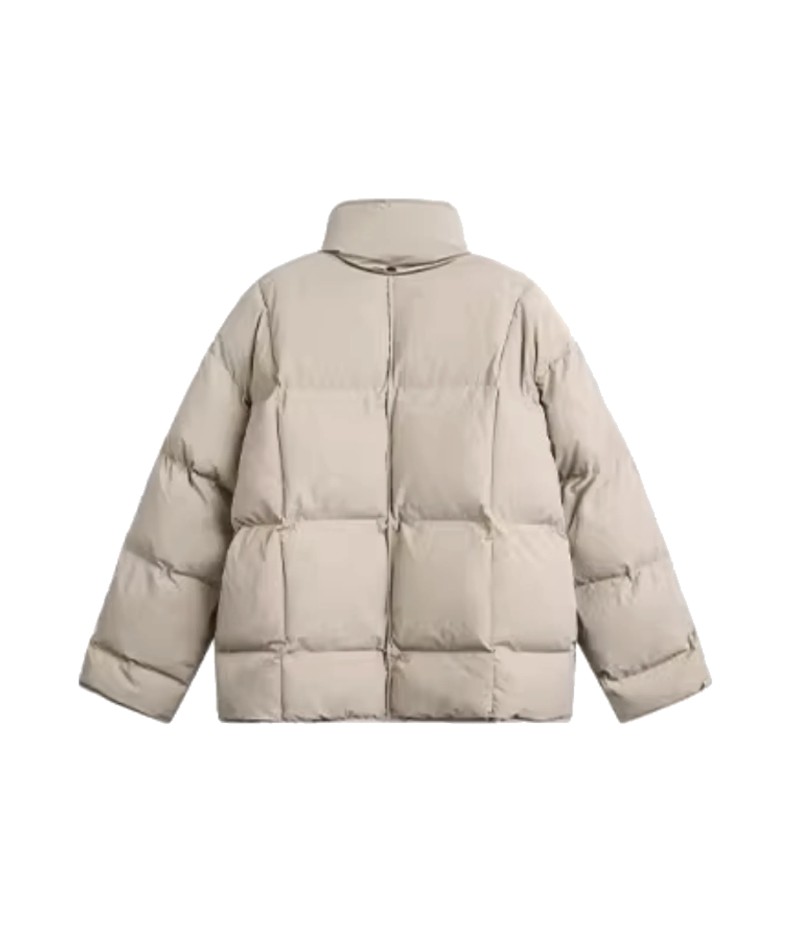 Moveable High-collar Duck Down Coat