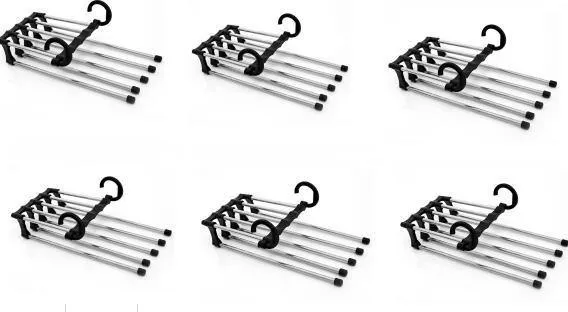 Multi-Layer Hanging Pants Storage Rack Five in One hundred Magical Magic Hanger