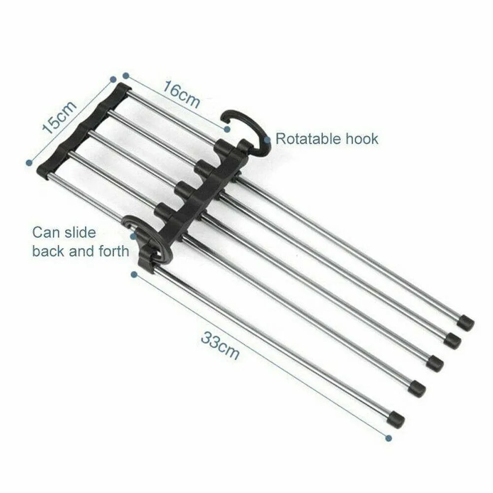 Multi-Layer Hanging Pants Storage Rack Five in One hundred Magical Magic Hanger