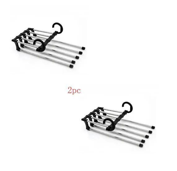 Multi-Layer Hanging Pants Storage Rack Five in One hundred Magical Magic Hanger