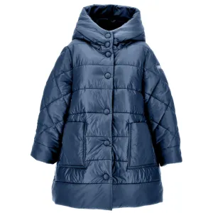 Navy Hooded Puffer Coat