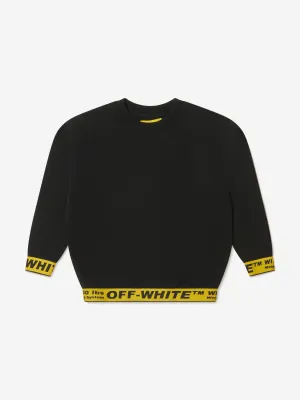 Off-White Boys Cotton Crew Neck Industrial Sweatshirt
