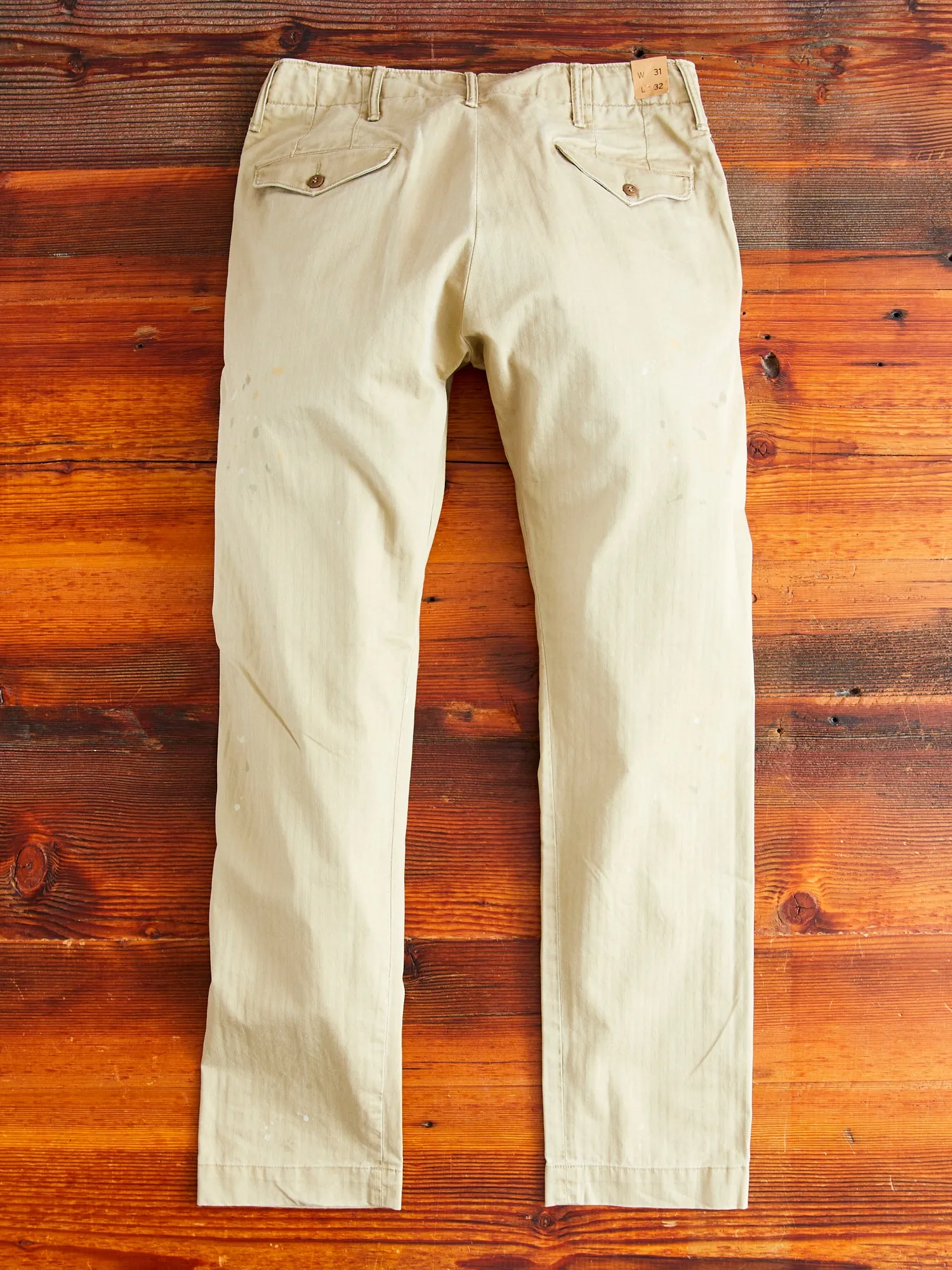 Officer Chino Pants in Vintage Khaki