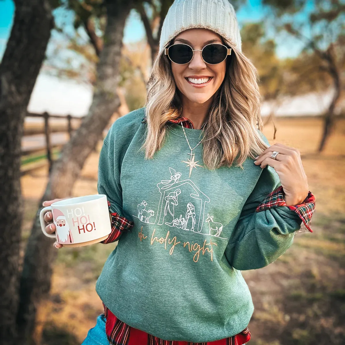 Oh Holy Night Nativity Sweatshirt