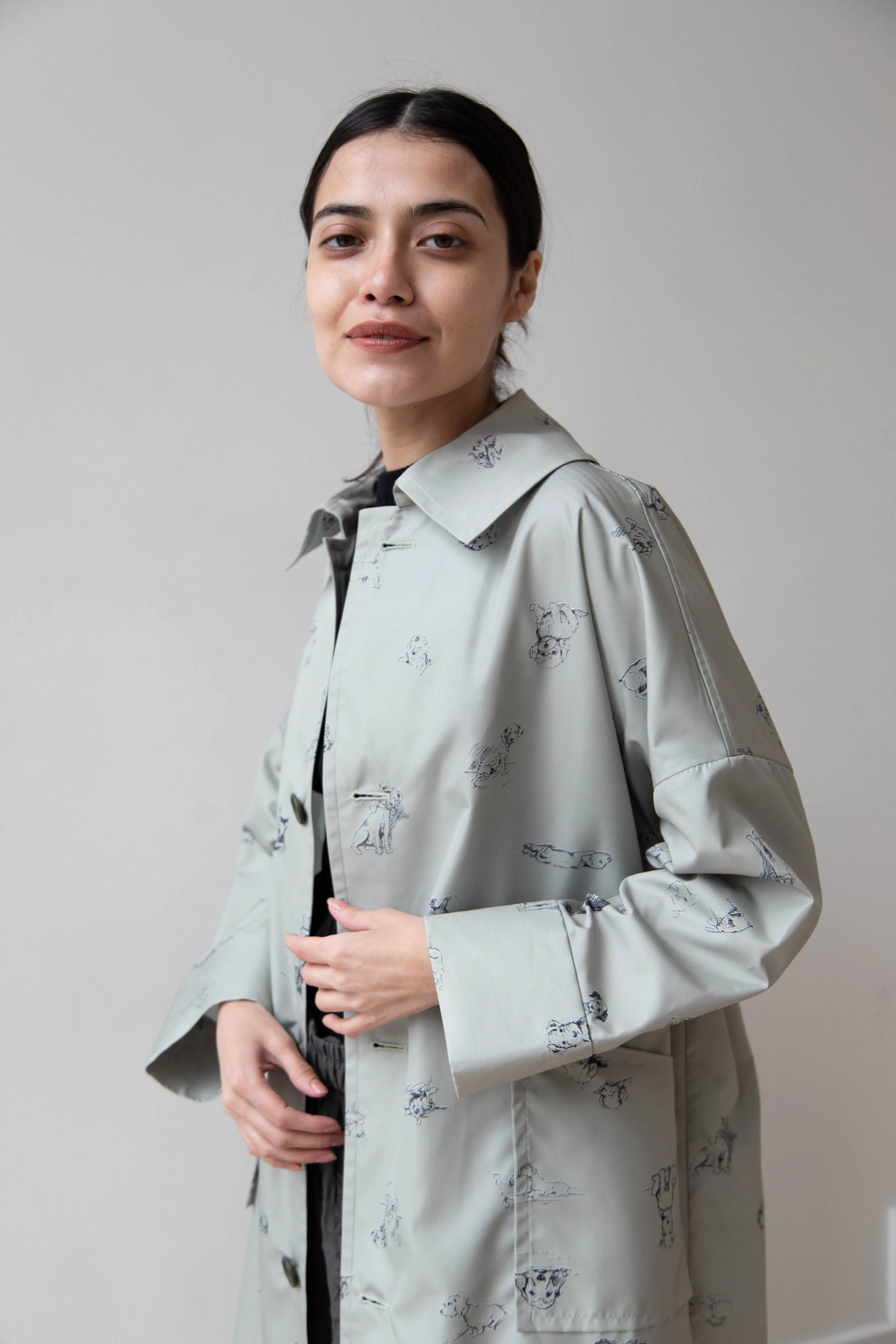 Old Man's Tailor | Sketchbook Umbrella Coat with Dogs