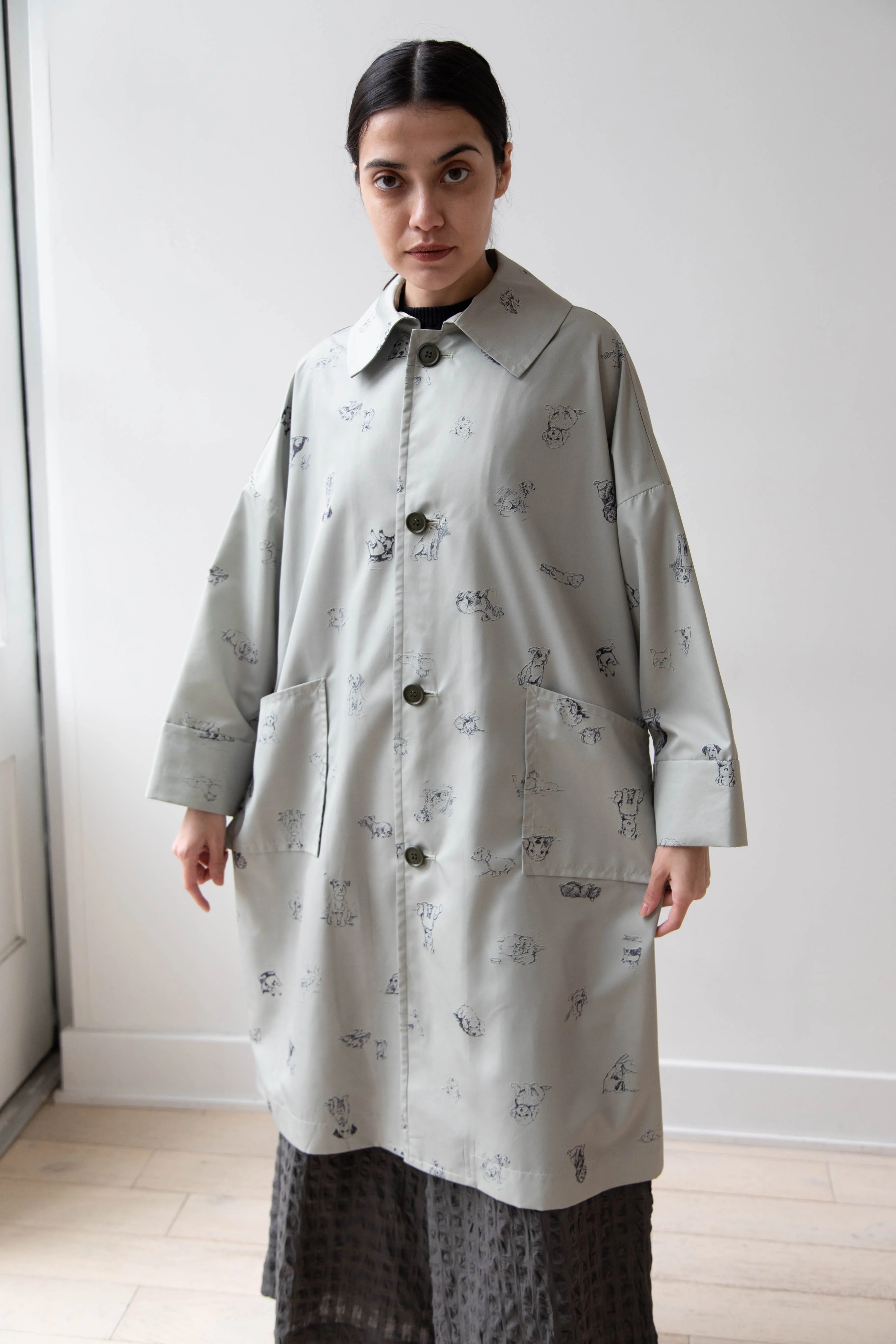 Old Man's Tailor | Sketchbook Umbrella Coat with Dogs