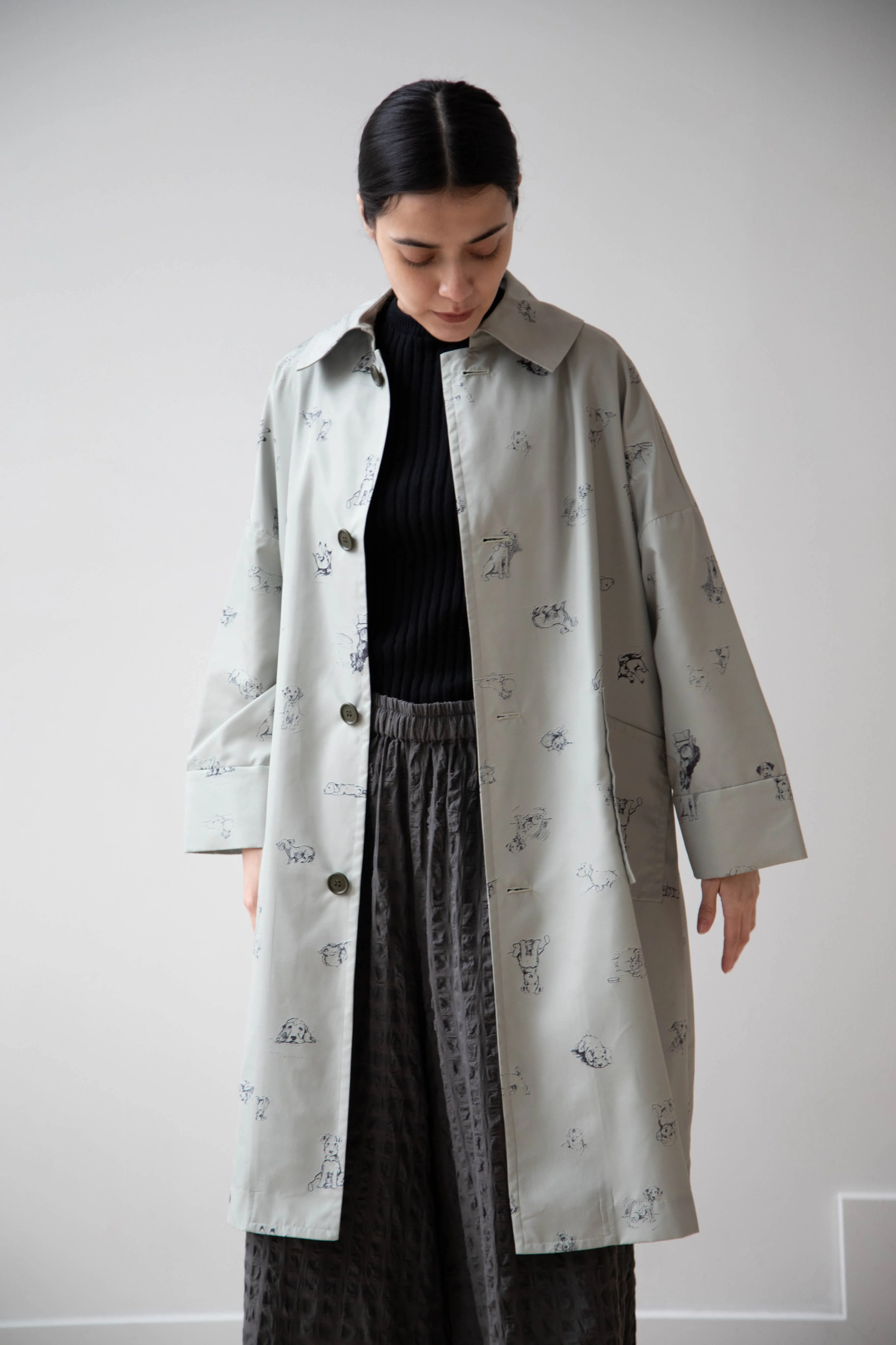 Old Man's Tailor | Sketchbook Umbrella Coat with Dogs