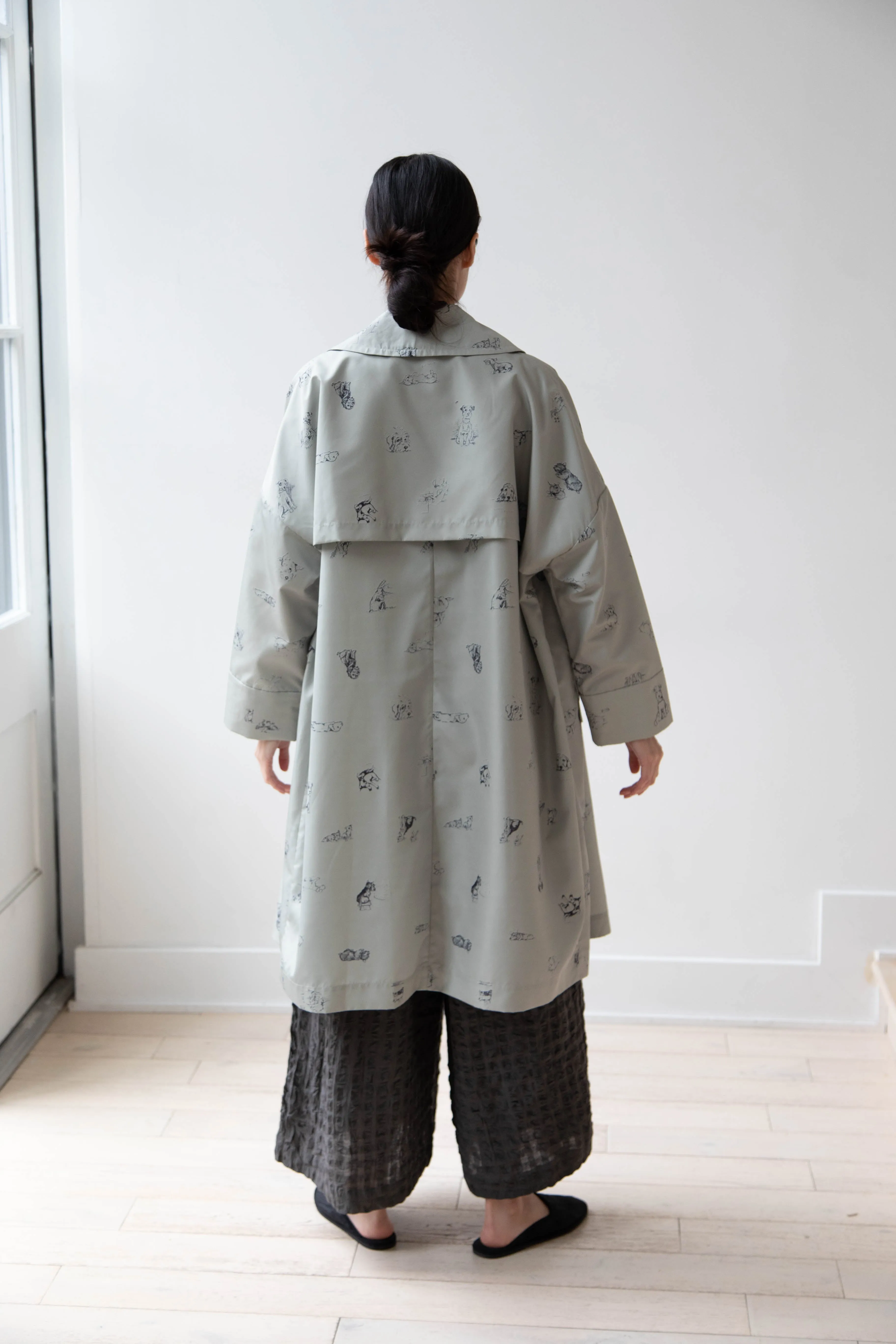 Old Man's Tailor | Sketchbook Umbrella Coat with Dogs