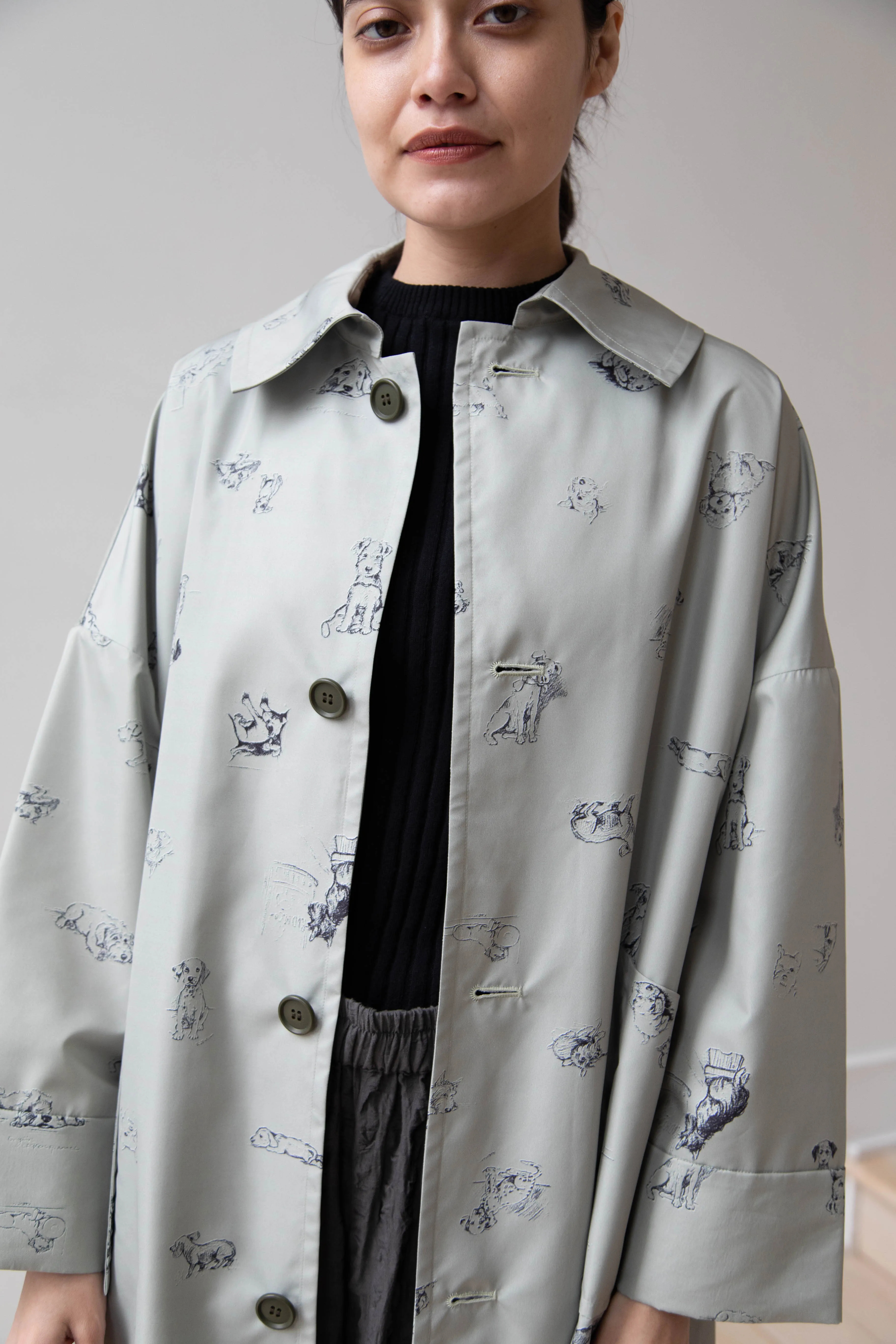 Old Man's Tailor | Sketchbook Umbrella Coat with Dogs