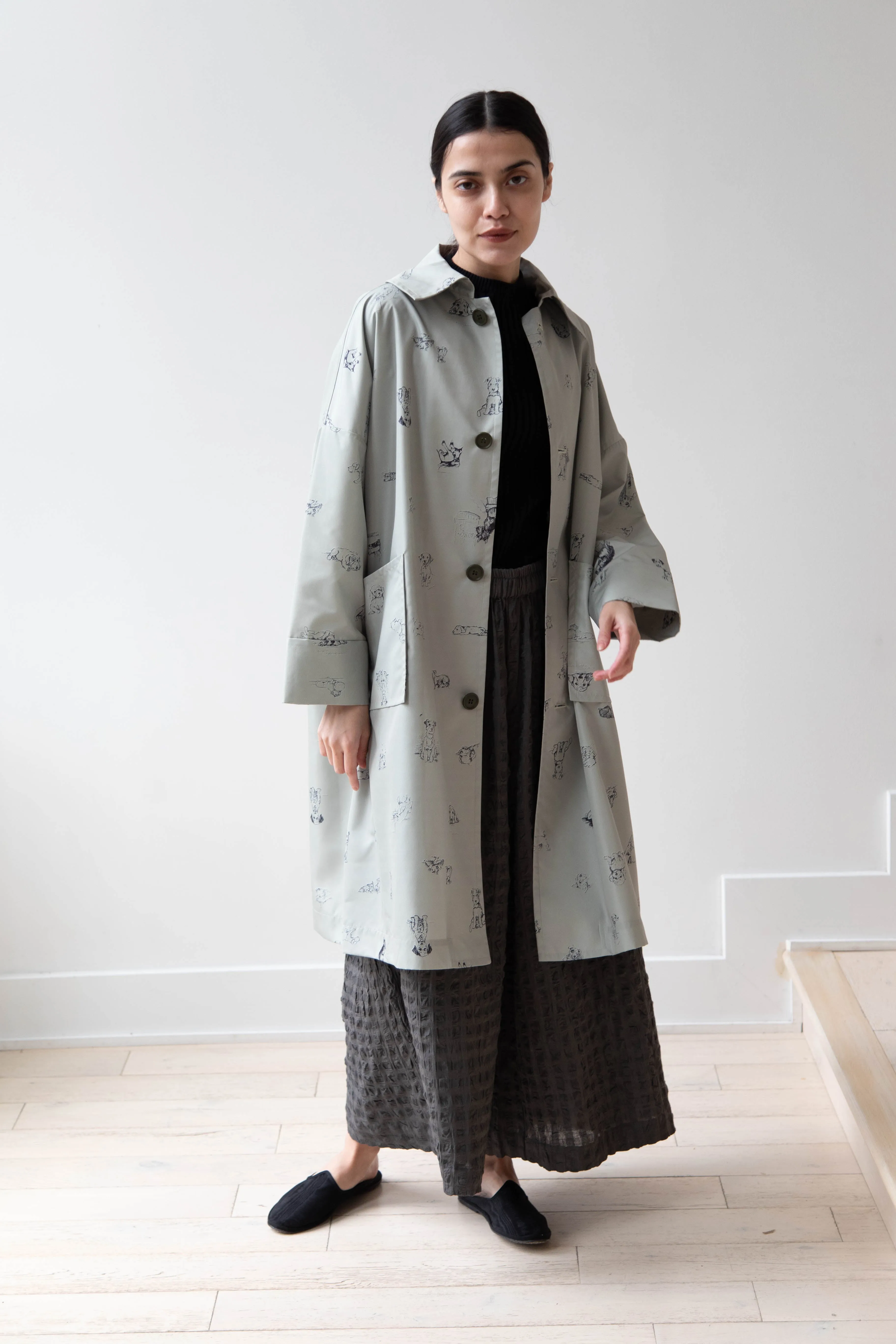 Old Man's Tailor | Sketchbook Umbrella Coat with Dogs
