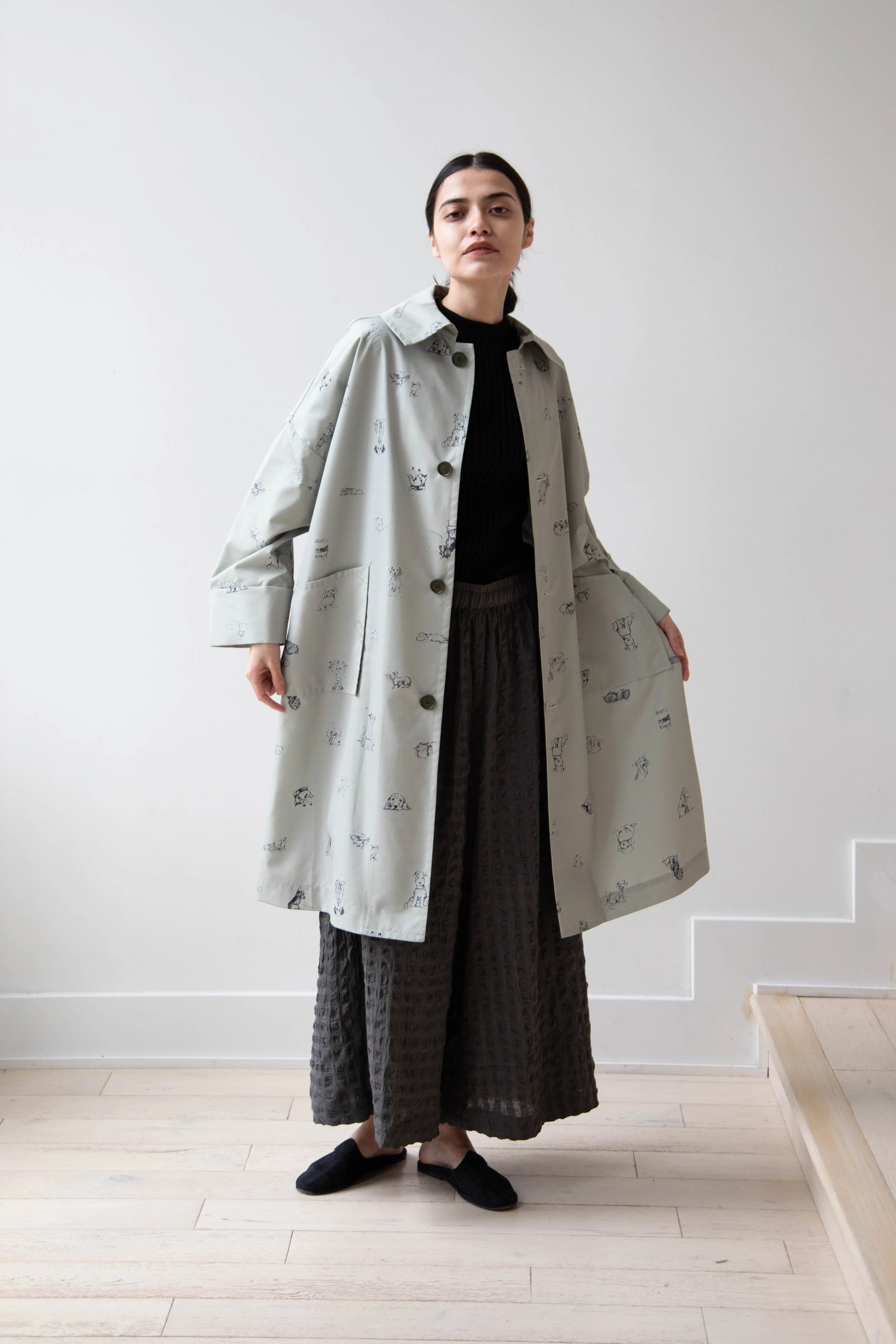 Old Man's Tailor | Sketchbook Umbrella Coat with Dogs