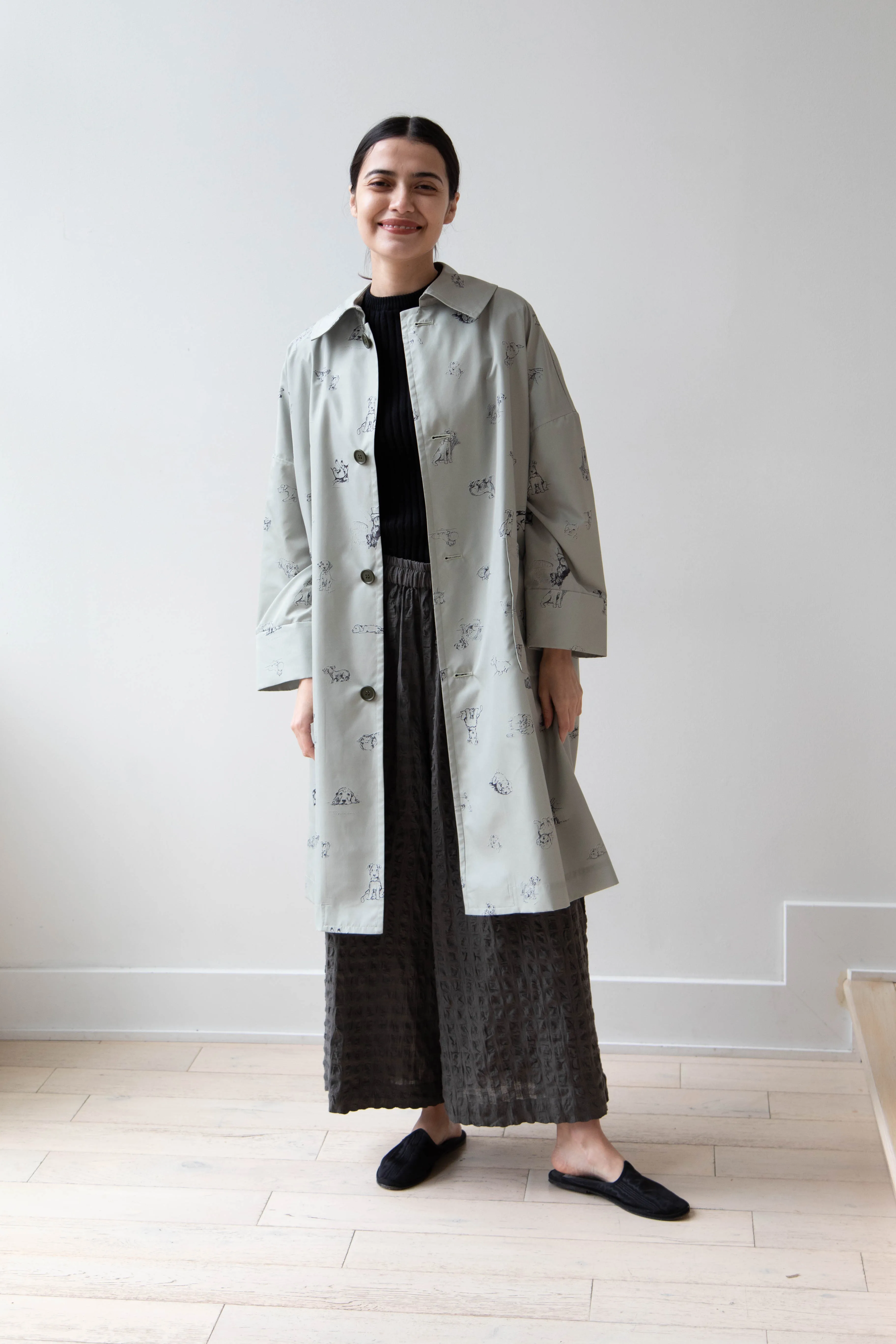 Old Man's Tailor | Sketchbook Umbrella Coat with Dogs