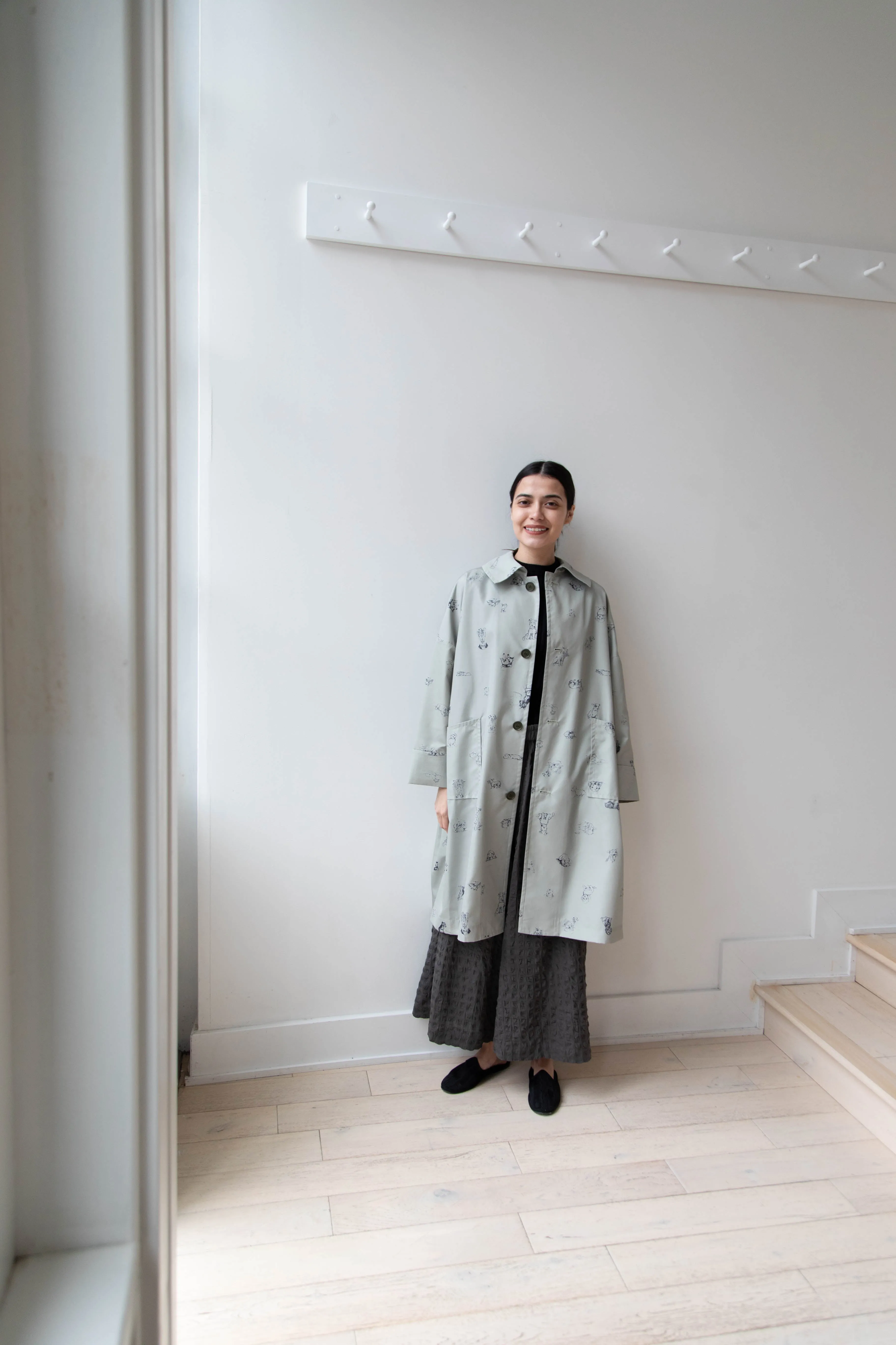 Old Man's Tailor | Sketchbook Umbrella Coat with Dogs