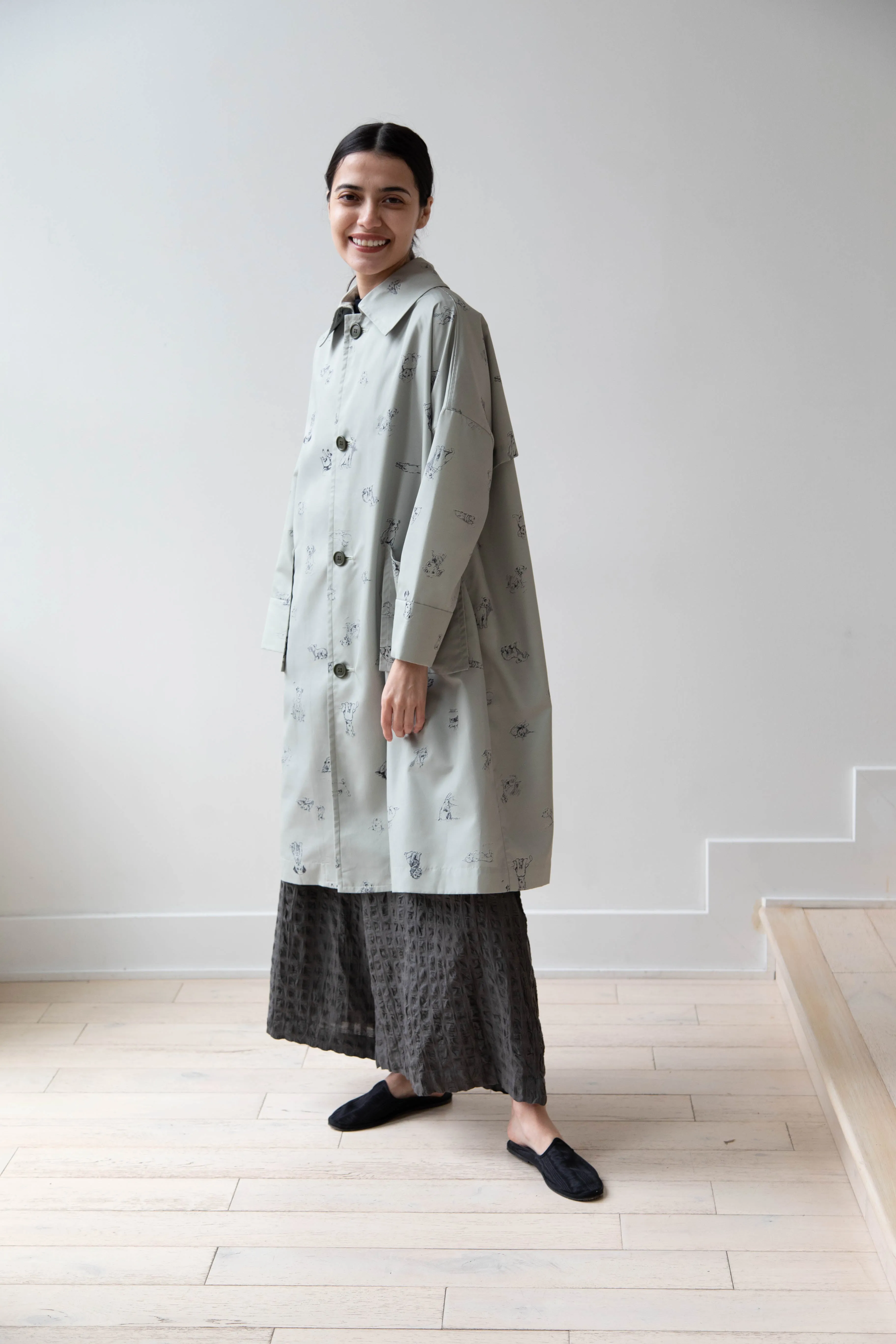 Old Man's Tailor | Sketchbook Umbrella Coat with Dogs