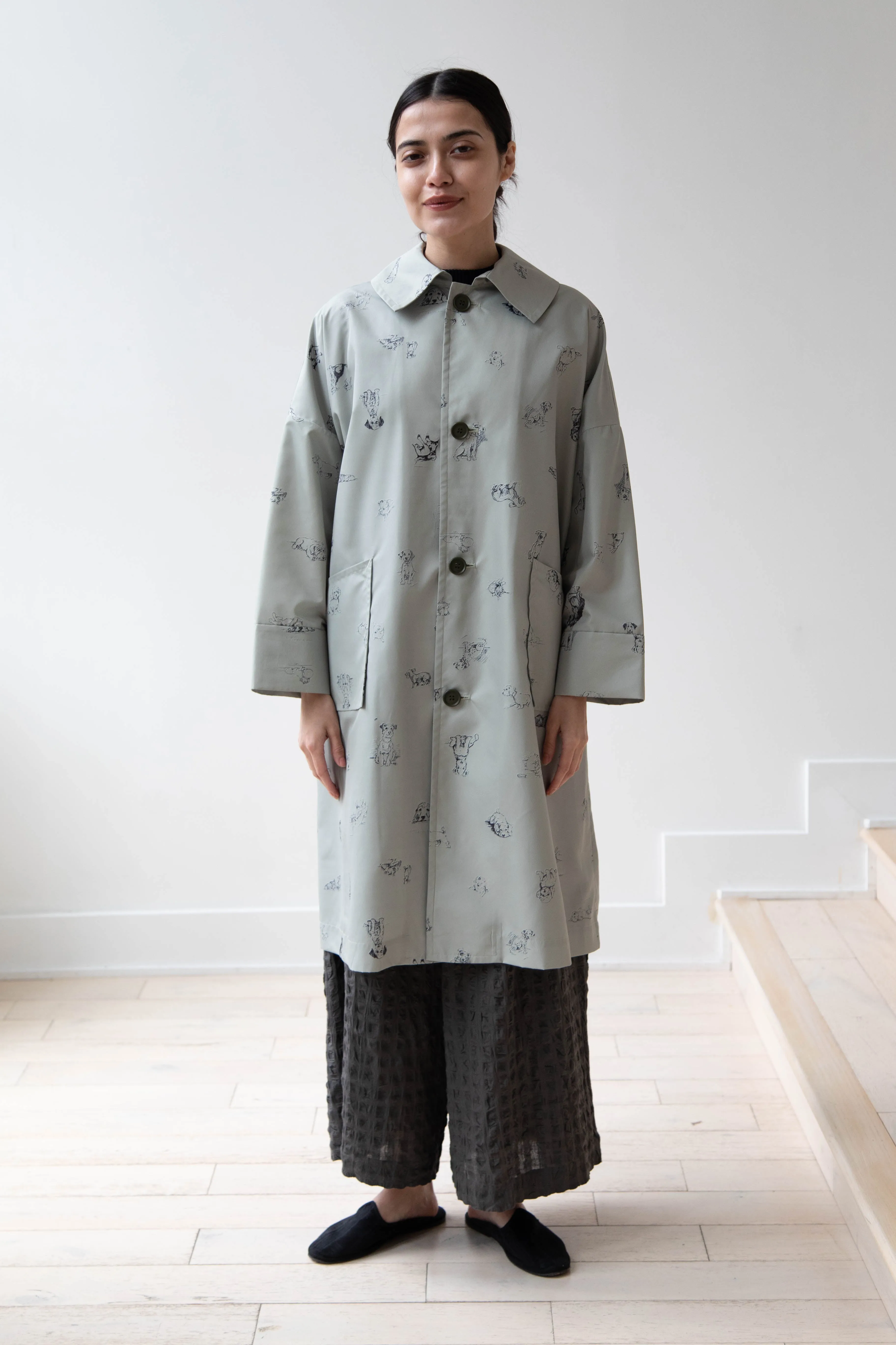 Old Man's Tailor | Sketchbook Umbrella Coat with Dogs