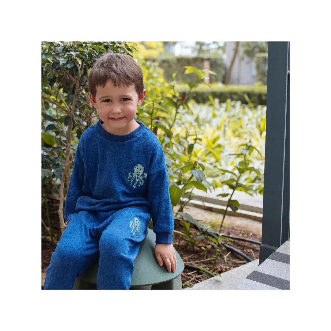 Ollie The Octopus | Organic Melange Tracksuit Set