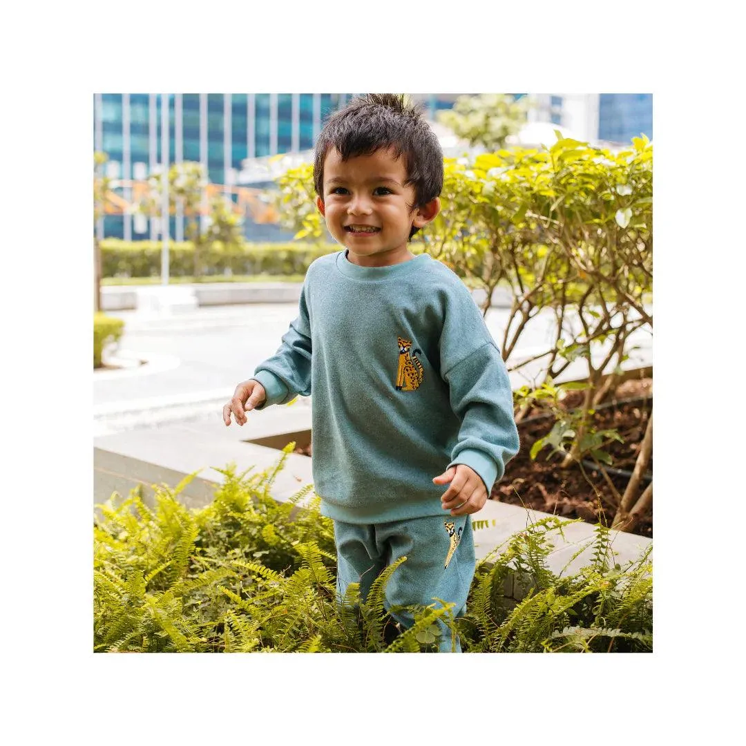 Ollie The Octopus | Organic Melange Tracksuit Set