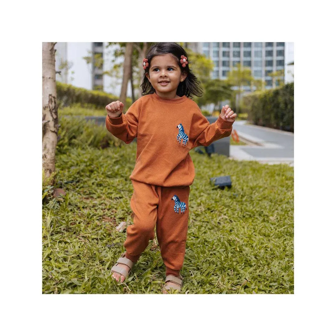 Ollie The Octopus | Organic Melange Tracksuit Set