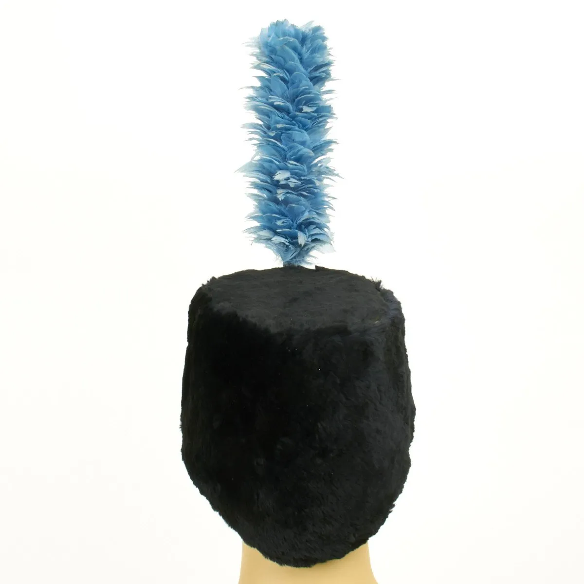Original British Royal Air Force (RAF) Fur Busby with Blue Feather Plume