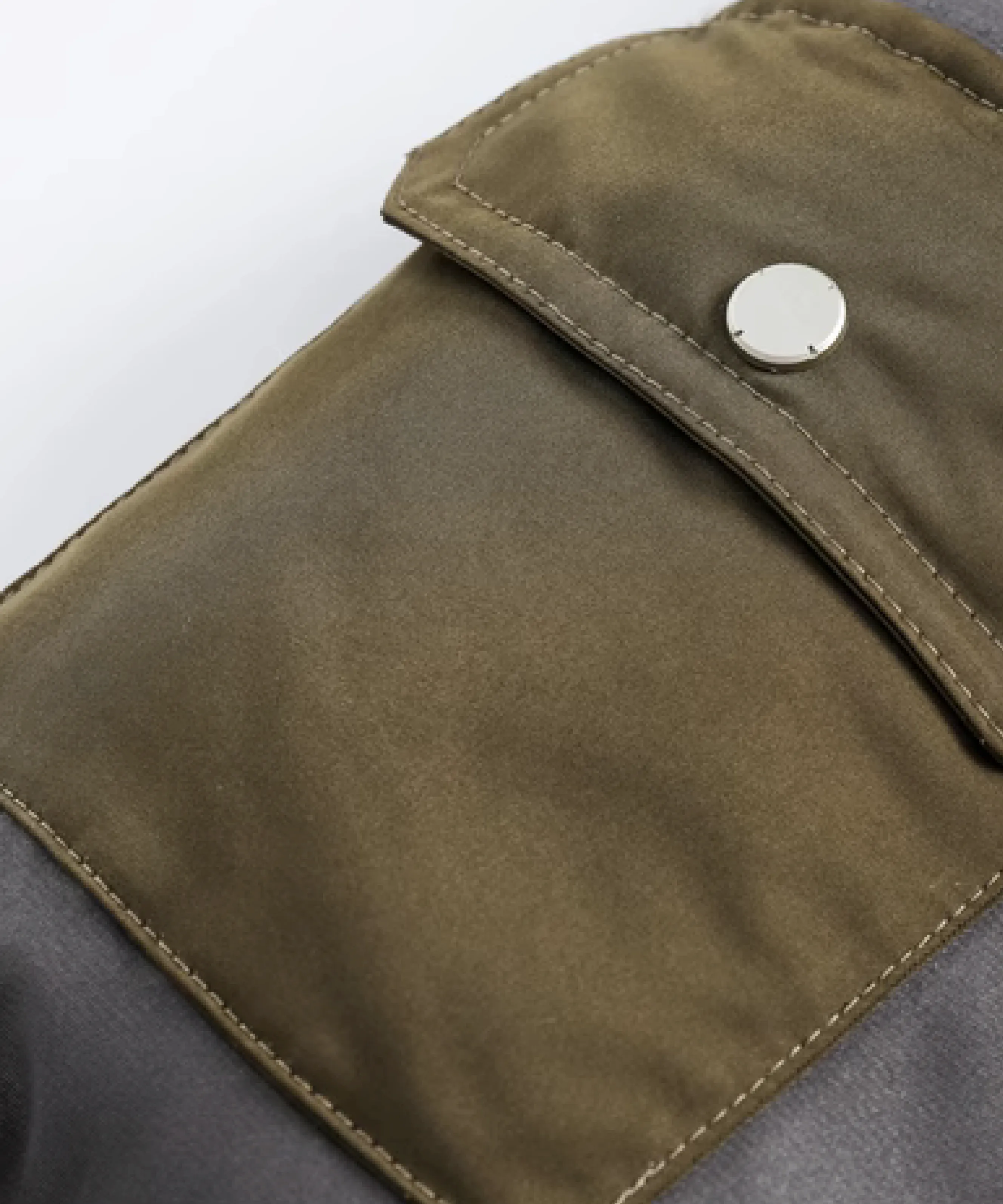 Patchwork Two Tone Down Coat