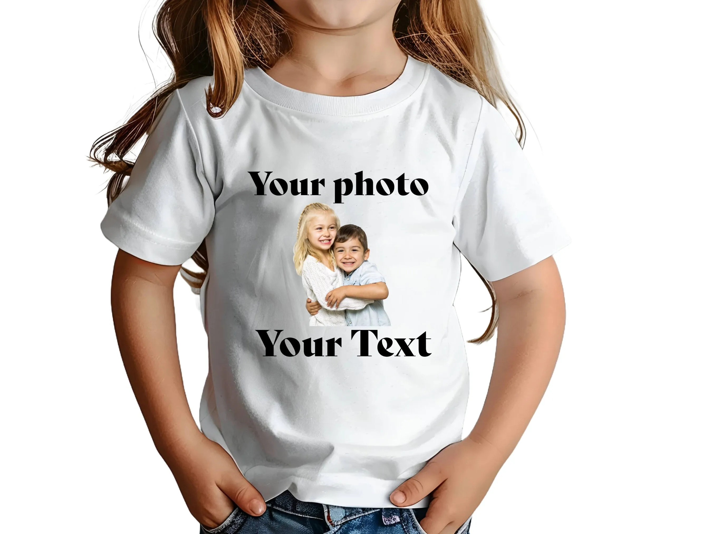 Personalized Kids Shirt Gift Custom Text or Your Photo Boy Tee