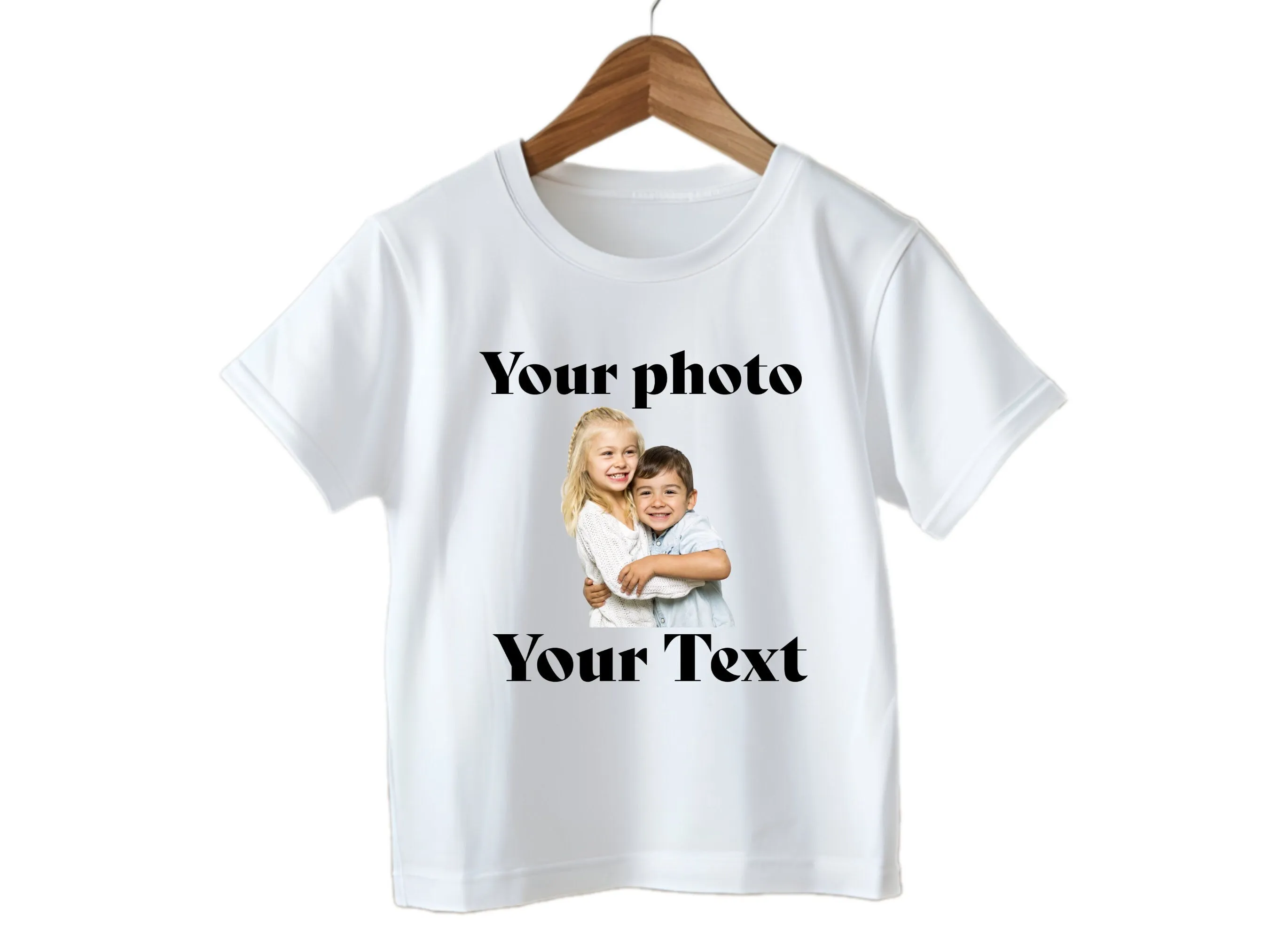 Personalized Kids Shirt Gift Custom Text or Your Photo Boy Tee