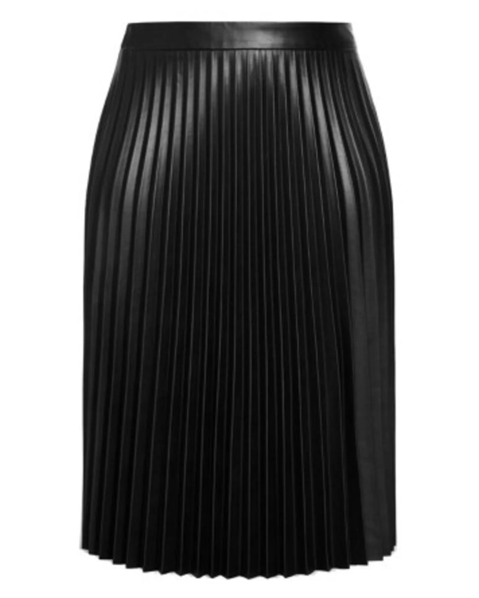 Pleated Nights Midi Skirt | Black