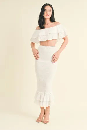 Porto Smocked Skirt