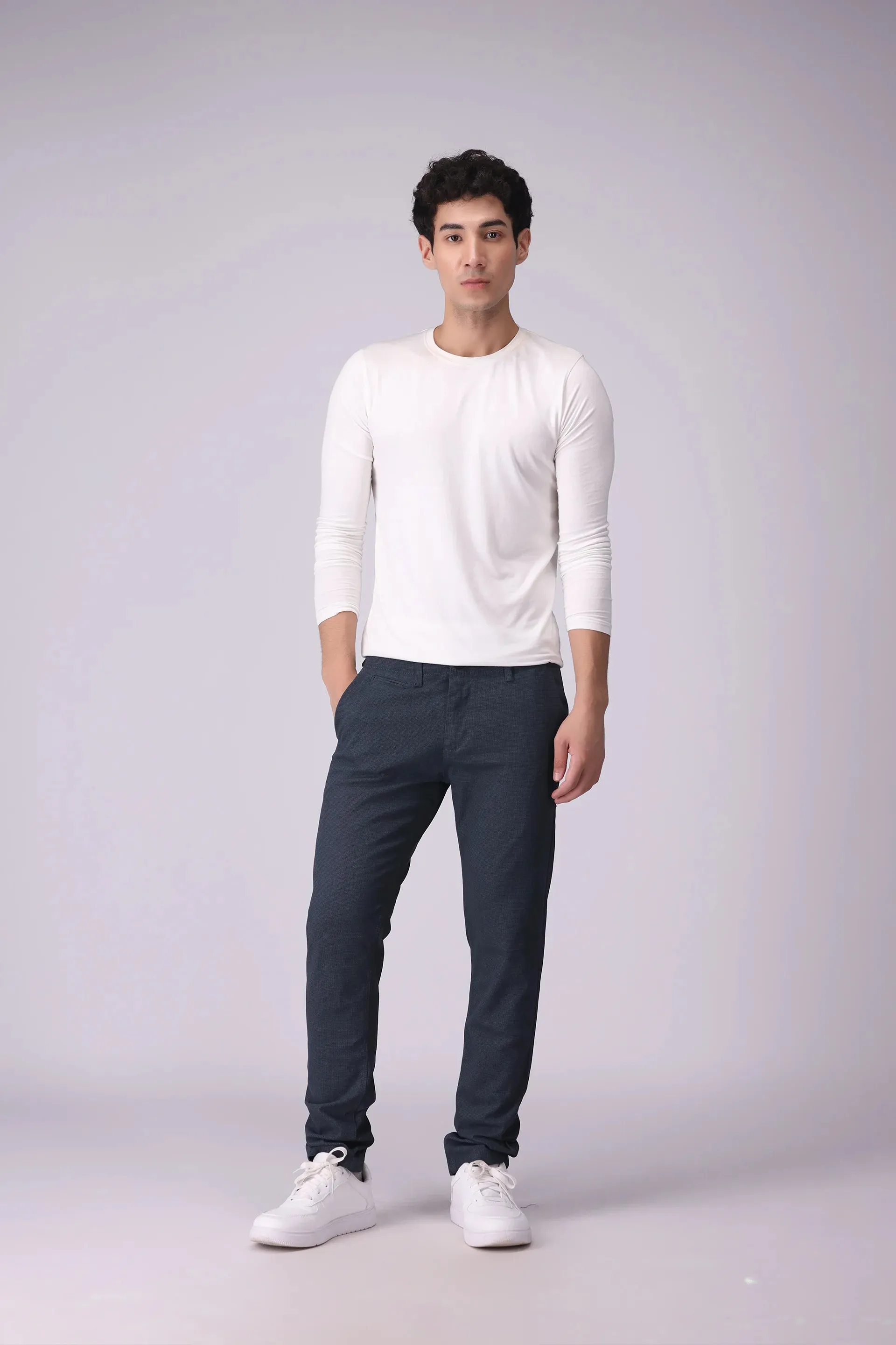 Printed Slim Fit Chino Pants
