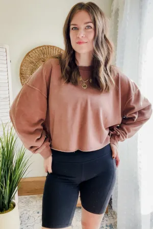 Raw Hem Sweatshirt