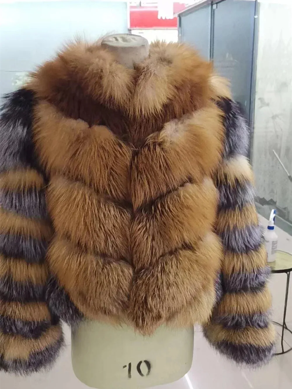 Real Red Fox Fur Jacket