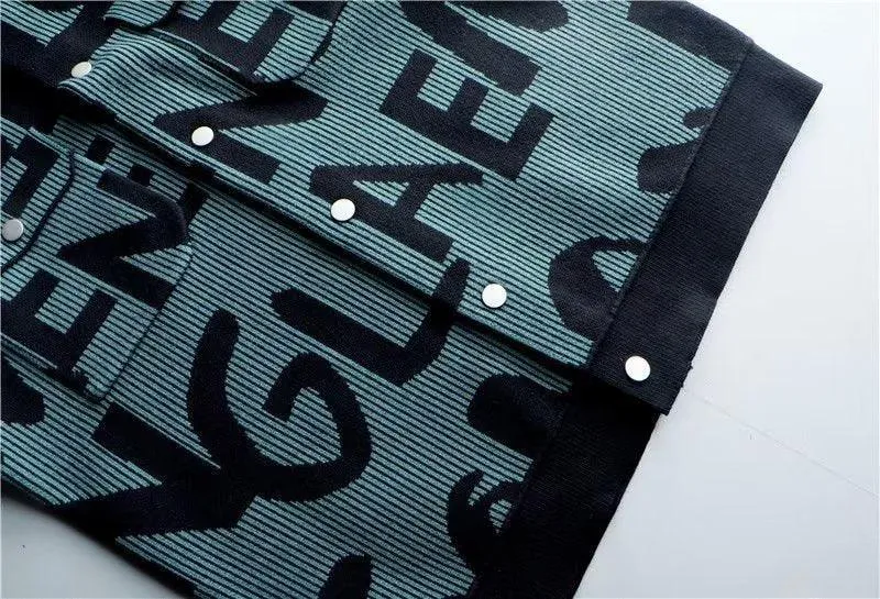 Retro Personalized Letter Casual Jacket
