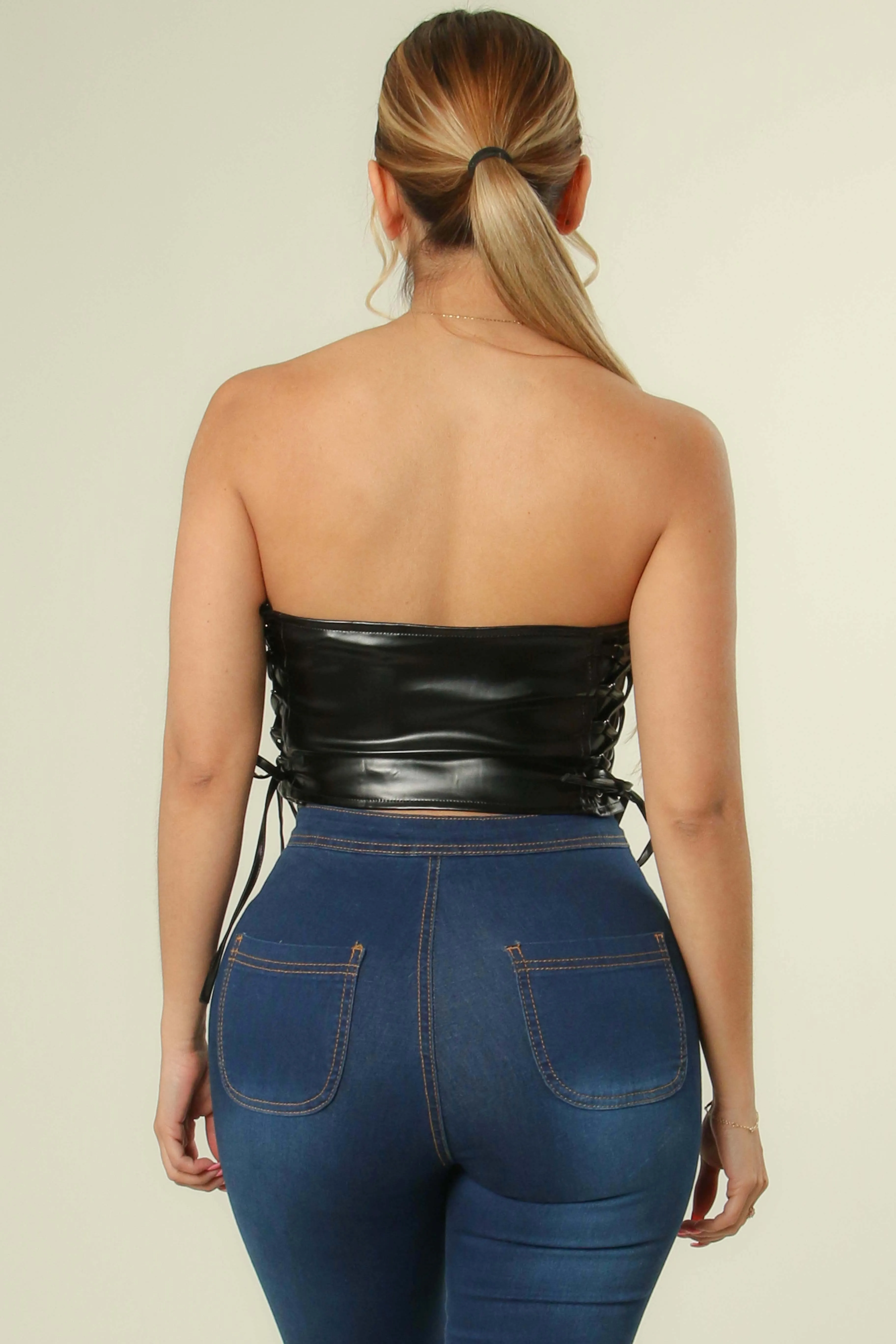 RIDE OR DIE CORSET TOP - BLACK
