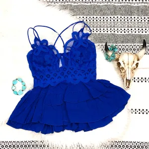 Royal Blue Bralette Top